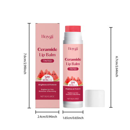 Hoygi Ceramide Tinted Lip Balm – Moisturizing, Lightweight & Daily Lip Care (SPF 50 PA++)