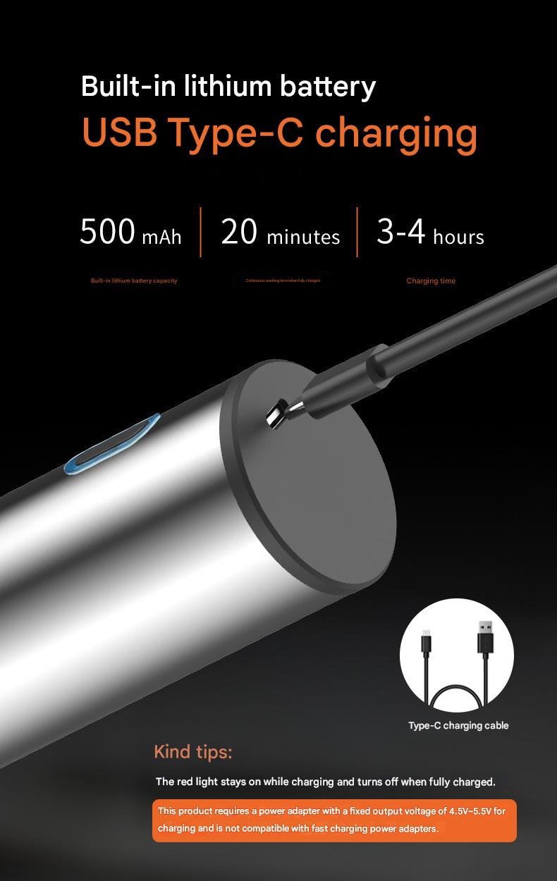 Electric Pepper Grinder – Rechargeable Stainless Steel Salt & Spice Mill with Adjustable Coarseness