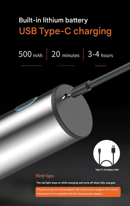 Electric Pepper Grinder – Rechargeable Stainless Steel Salt & Spice Mill with Adjustable Coarseness