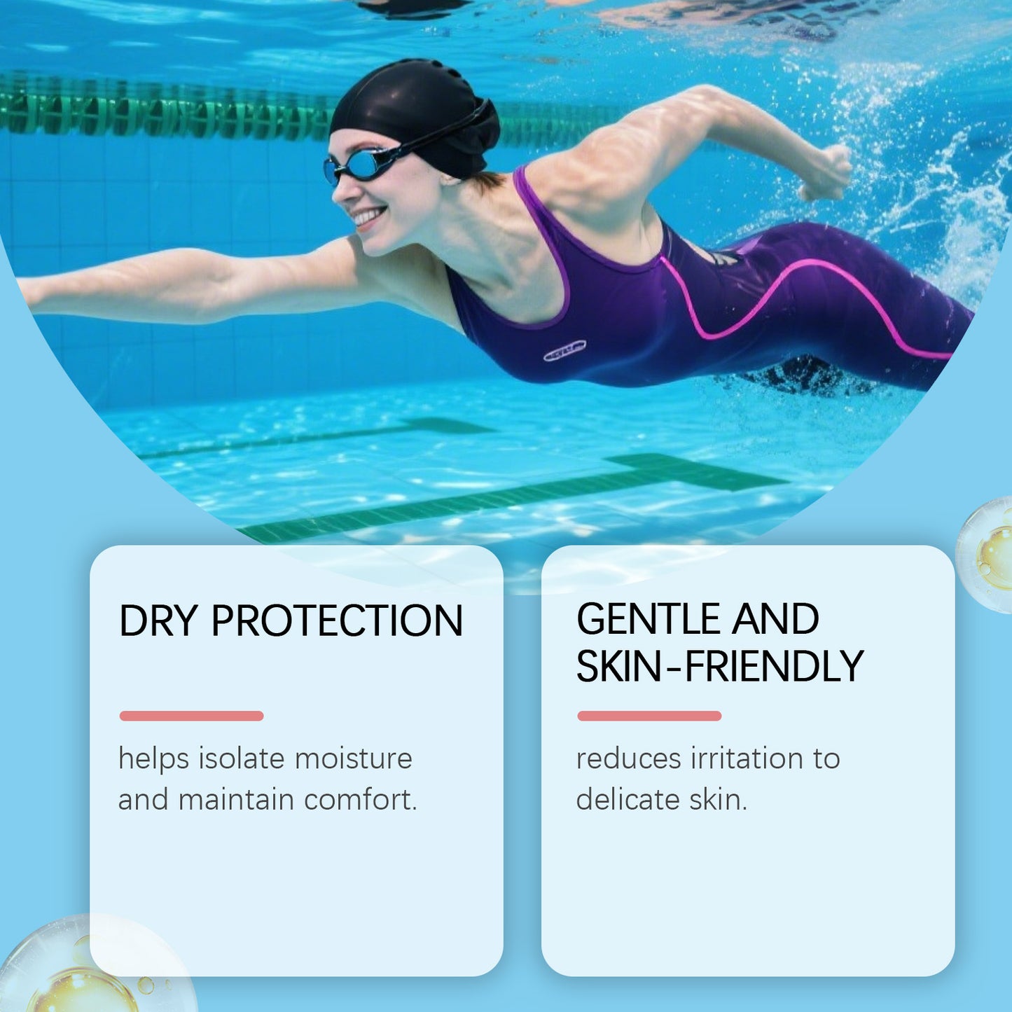 EELHOE Swimming Waterproof Body Protection Sticker – Moisture Shield & Skin Comfort Care • Daily Outdoor Use (2pcs)