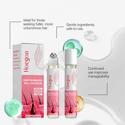 Sérum roll-on Hoegoa Hair Reawaken: hidratación ligera diaria del cuero cabelludo (28 ml)