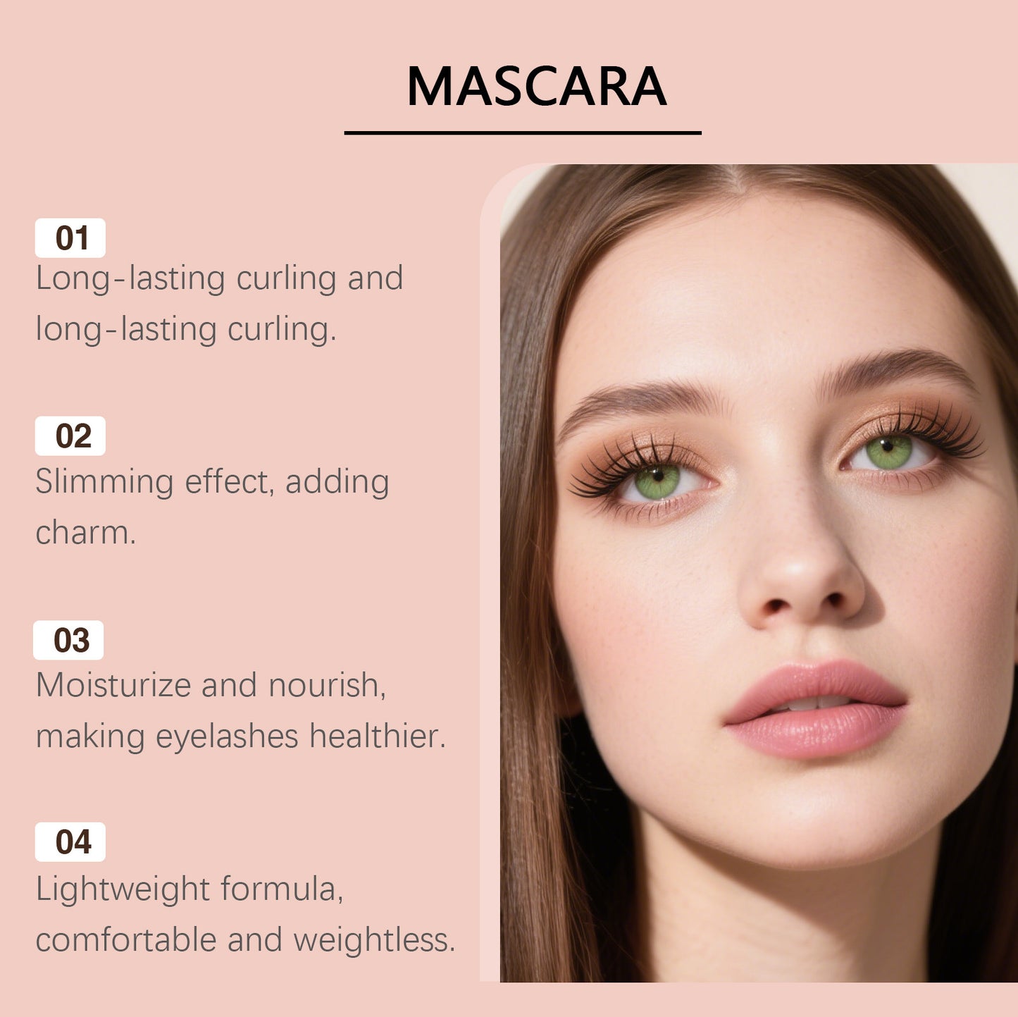 Zephoco 4-in-1 Lengthening & Volumizing Mascara (Black / Brown)