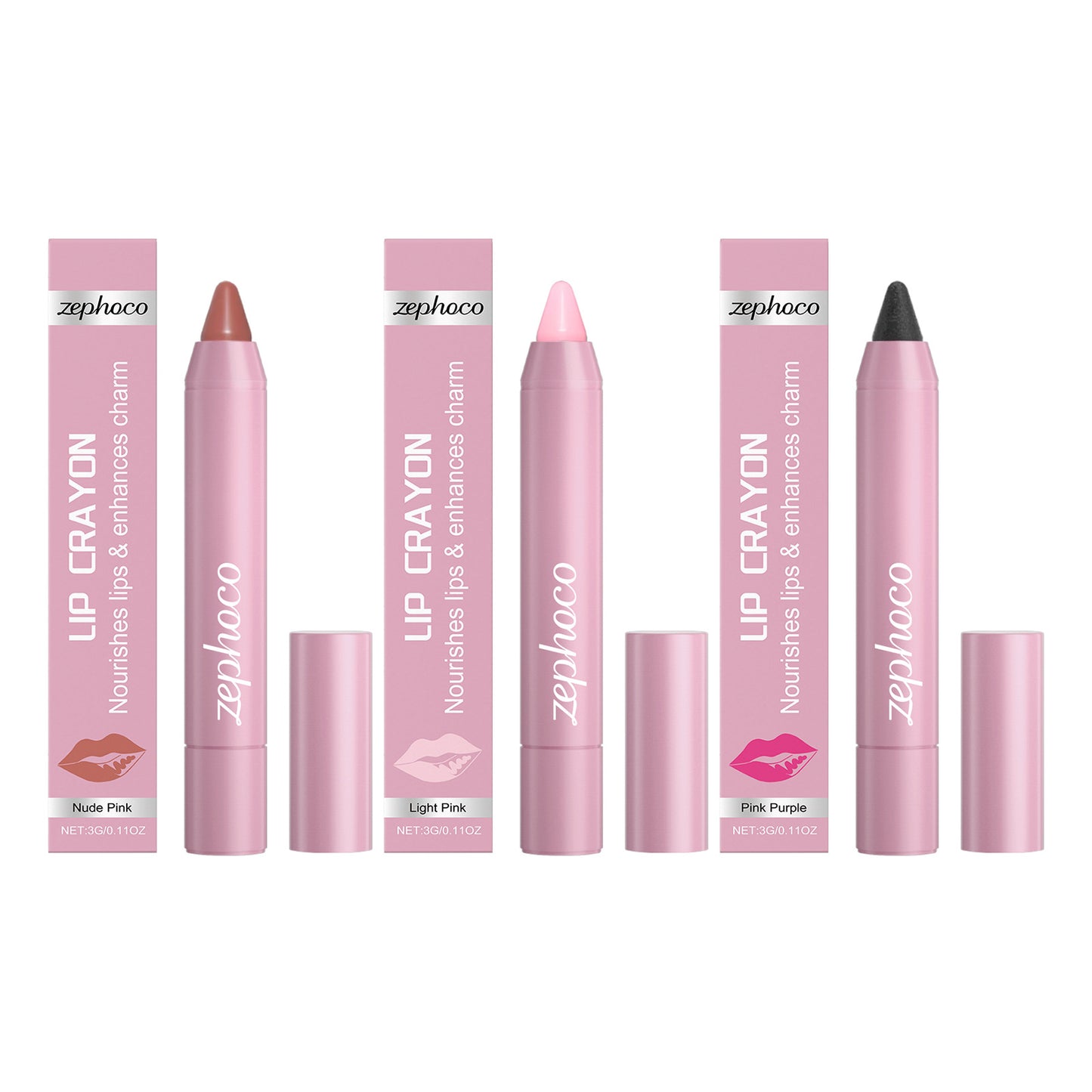 Zephoco Lip Crayon – Lightweight, Beginner-Friendly Color Stick