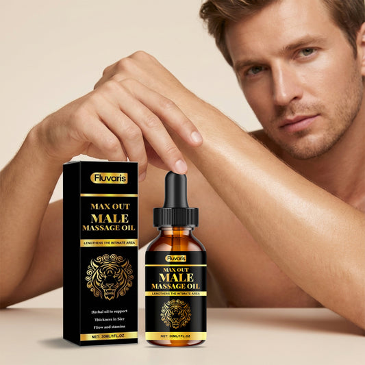 Fluvaris Male Massage Oil – Lightweight Hydrating Body Oil for Daily Care (30ml)