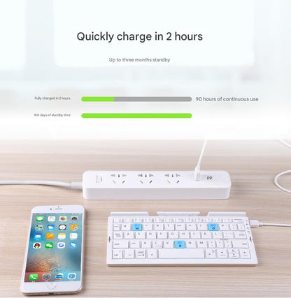 BOW Foldable Bluetooth Keyboard – Portable Keyboard for Tablets & Smartphones