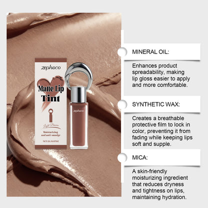Zephoco Matte Lip Tint – Lightweight Long-Lasting Color (Multi Shades)