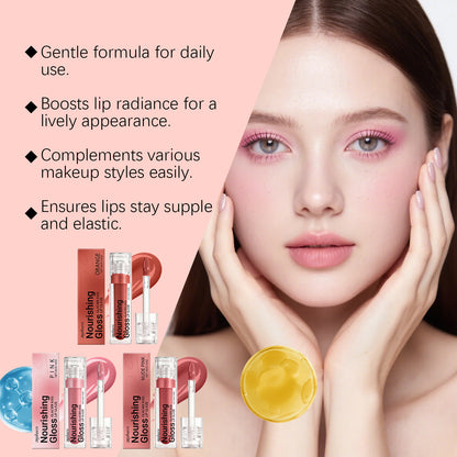 Zephoco Nourishing Lip Gloss – Glazed Shine for Smooth, Defined Lips