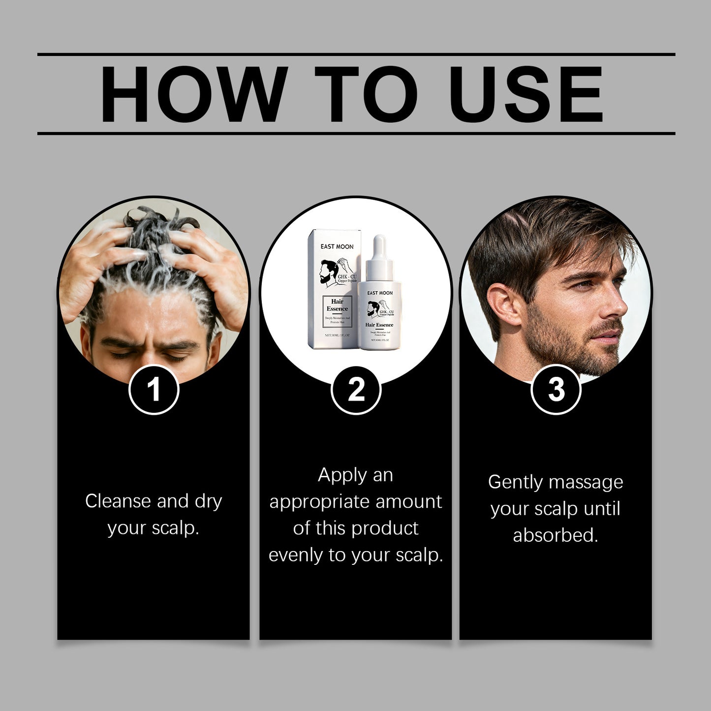 Esencia capilar con péptidos de cobre: ​​suero nutritivo para el cuero cabelludo y el cabello (30 ml)