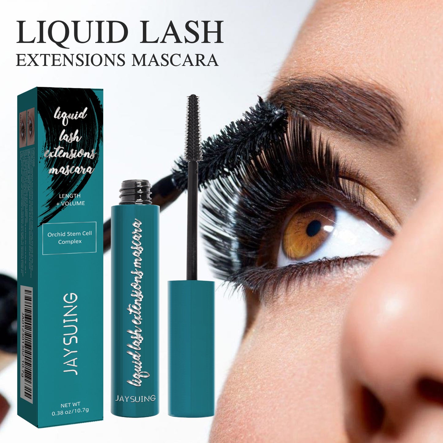 JAYSUING Lengthening & Volumizing Black Mascara – Long-Lasting, Smudge-Resistant Formula