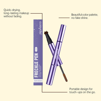 Stylo à faux poils Zephoco à double embout – Faux poils effet naturel et formule à séchage rapide
