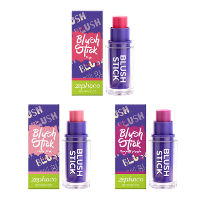 Zephoco Cream Blush Stick – Creamy Blendable Color for Natural Cheeks