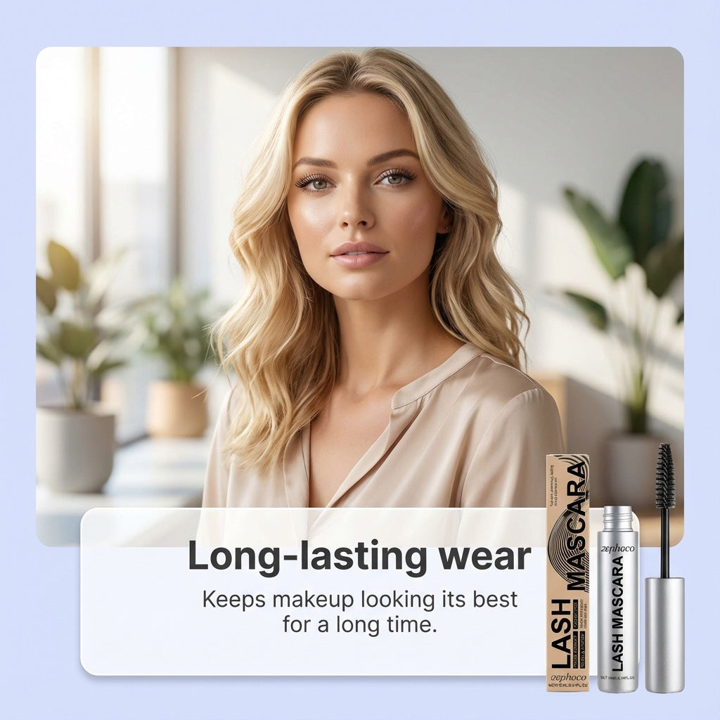 Zephoco Lash Mascara – Lengthening & Volumizing Waterproof Formula