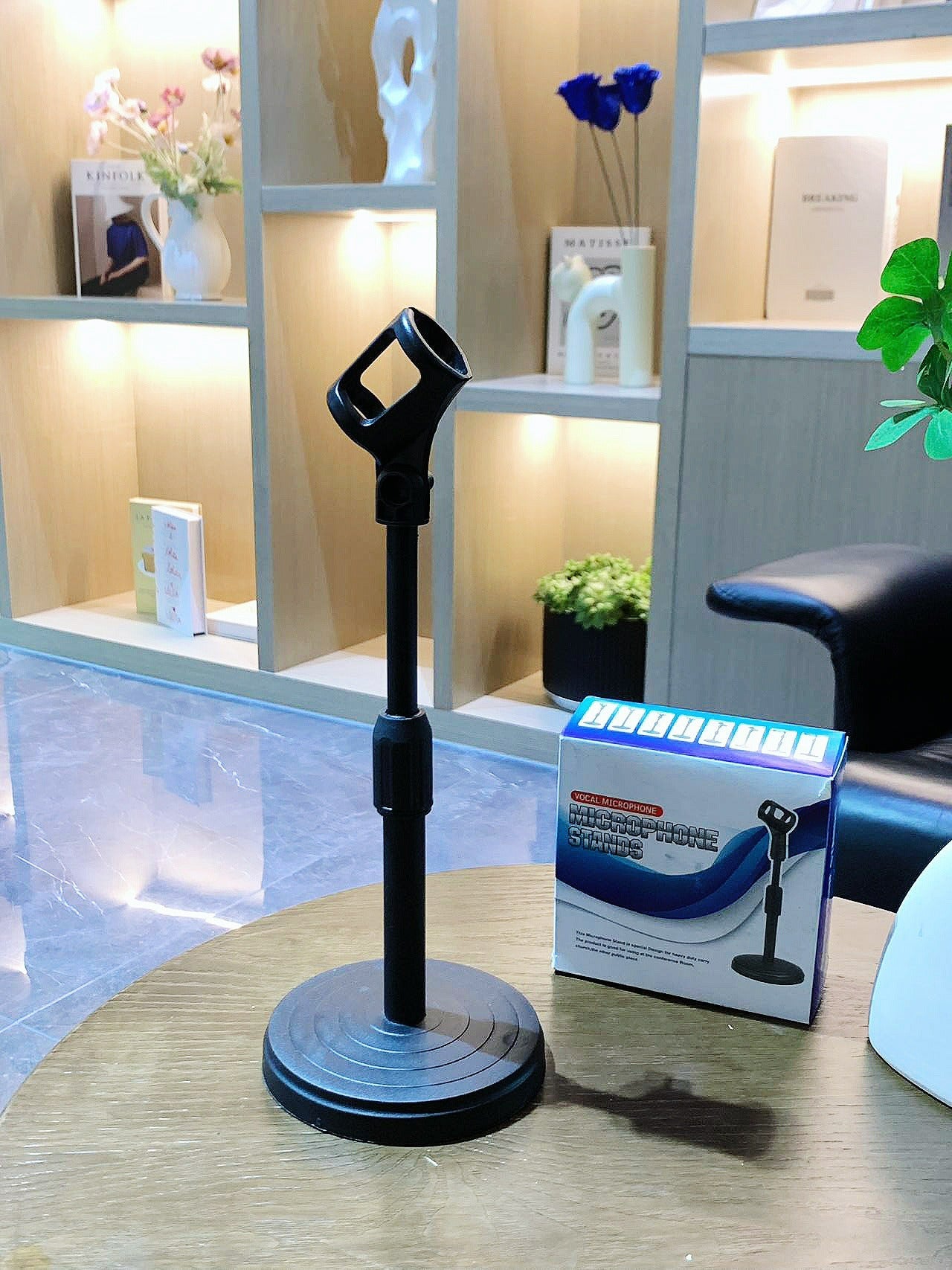 Support de microphone de table réglable – Support de micro flexible pour le streaming, le podcast et le chant