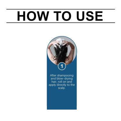 Sérum roll-on para el cuidado capilar Hoegoa: vitalidad y volumen del cuero cabelludo (30 ml)