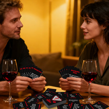 Cartes de jeu de cartes coquines pour couples – Amusement intime et ludique pour vos soirées (50 cartes) (18+)