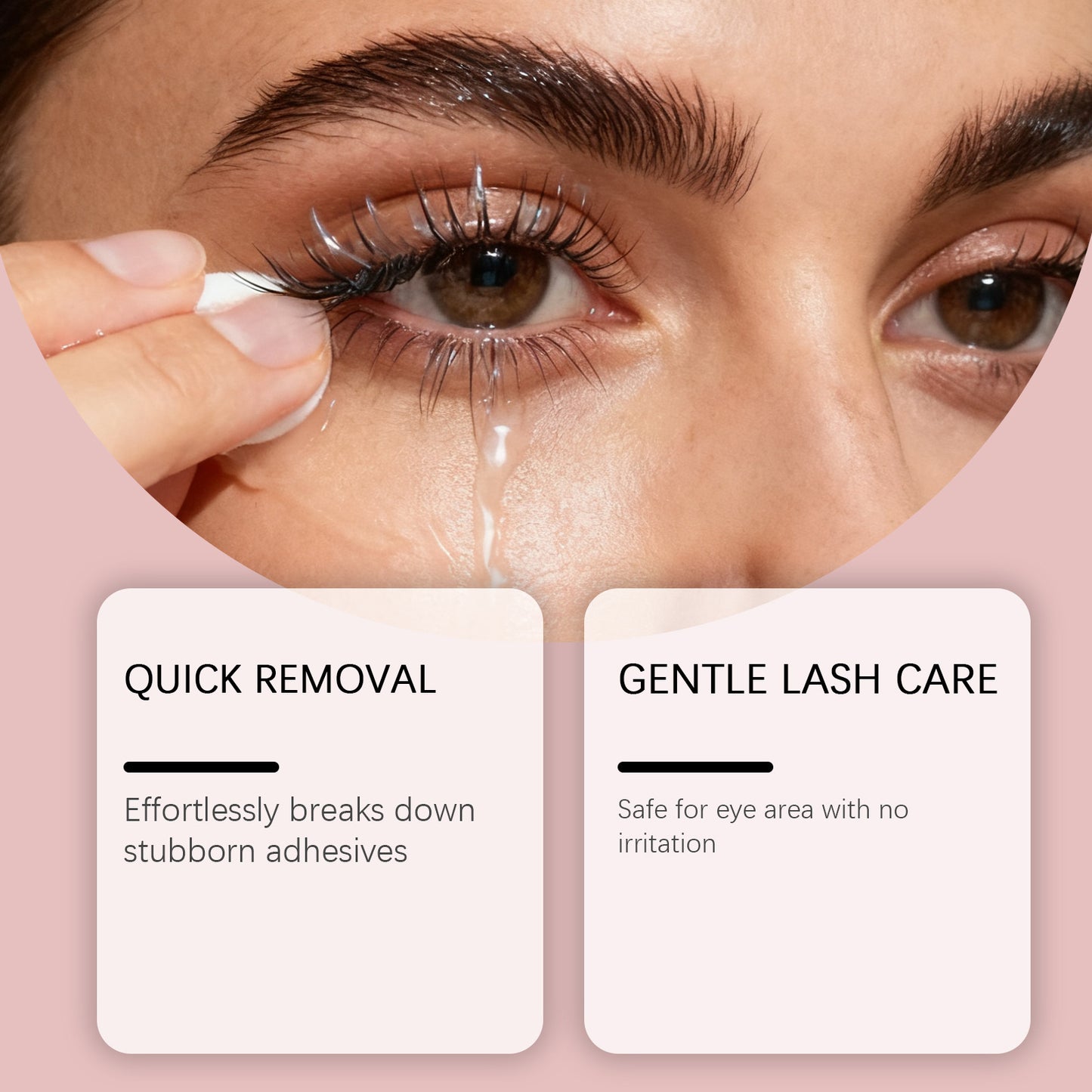 Gel removedor de pestañas Nymixa: disolvente suave y de acción rápida para el pegamento de pestañas (10 ml)