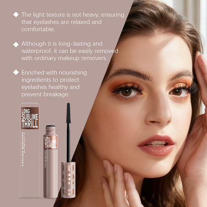 Zephoco Long Sublime Thrill Curling Mascara – Buildable Volume & Defined Lash Look