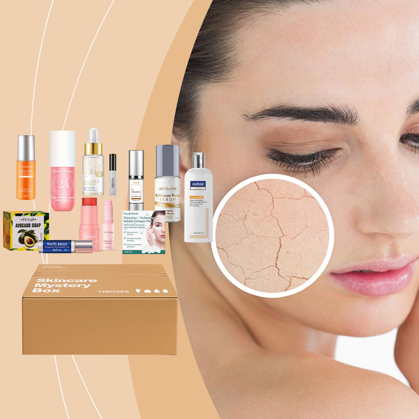 Coffret surprise de soins de la peau – Produits de beauté et de soins personnels assortis