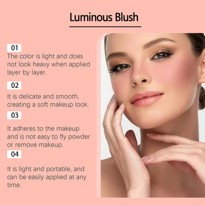 Zephoco Soft Luminous Blush: rubor en polvo ligero y brillante con acabado de brillo natural