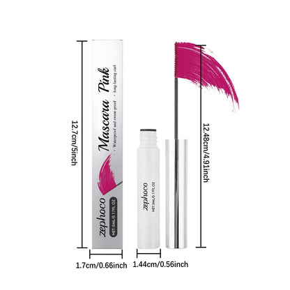 Máscara de pestañas Zephoco: fórmula resistente al agua, suave y sin grumos