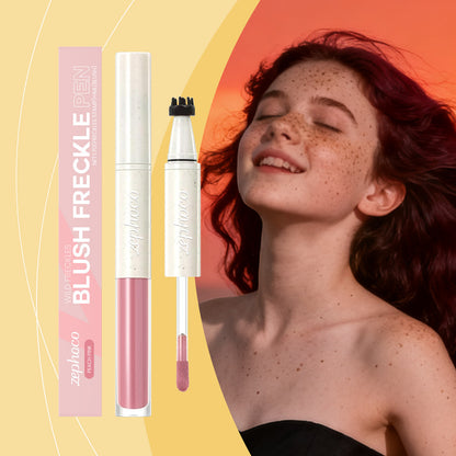 Zephoco Blush Freckle Pen – Quick-Dry, Natural Finish & Portable Double-End Design