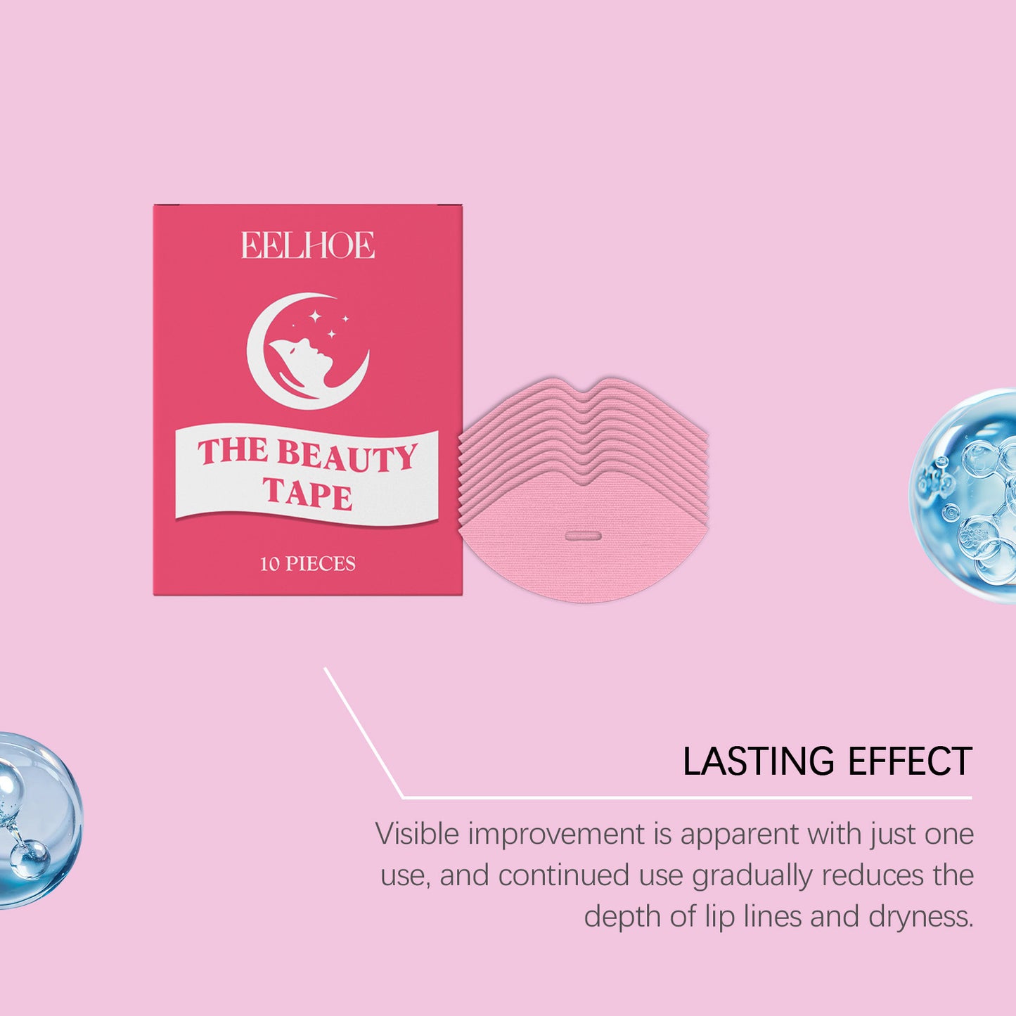 EELHOE Beauty Tape – Lip Moisture Patch for Smooth & Hydrated Lips (10 Pieces)