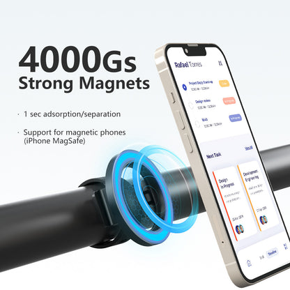 MagSafe Magnetic Phone Mount with Strap – Hands-Free Holder for Gym, Cart & Stroller