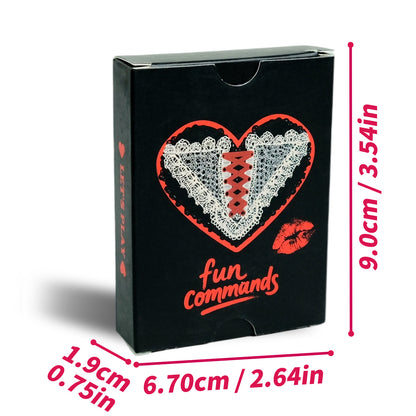 Cartes de jeu de cartes coquines pour couples – Amusement intime et ludique pour vos soirées (50 cartes) (18+)