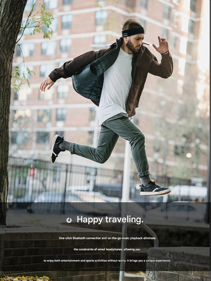 Bandeau musical Bluetooth – Accessoire de sport sans fil pour la course à pied, la salle de sport et les entraînements en extérieur