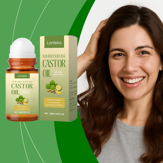 Laniska Nourishing Castor Oil Roll-On – Lightweight Daily Hair & Scalp Conditioning 50ml