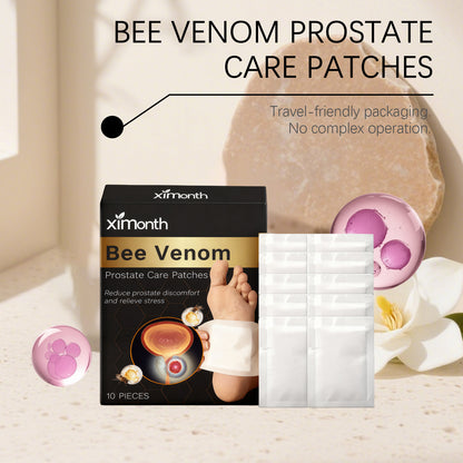 Ximonth Bee Venom Prostate Care Patches – Gentle Warming Body Wellness Patches (10pcs)