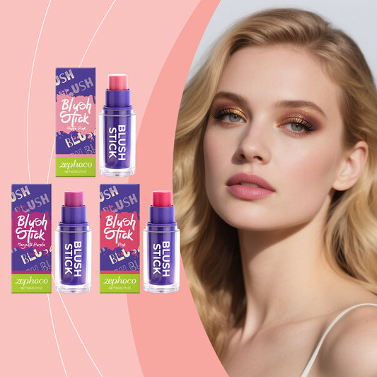 Zephoco Cream Blush Stick – Creamy Blendable Color for Natural Cheeks