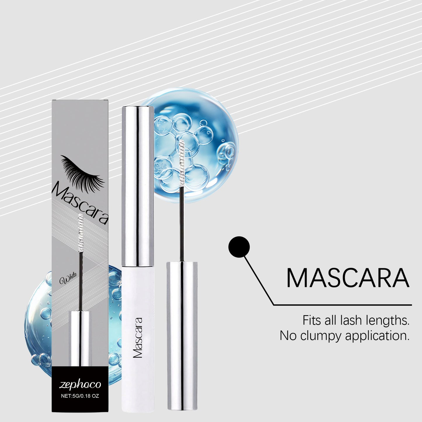 Zephoco Curl Hold Mascara – Long-Lasting Lift, Smooth Application, No Flaking