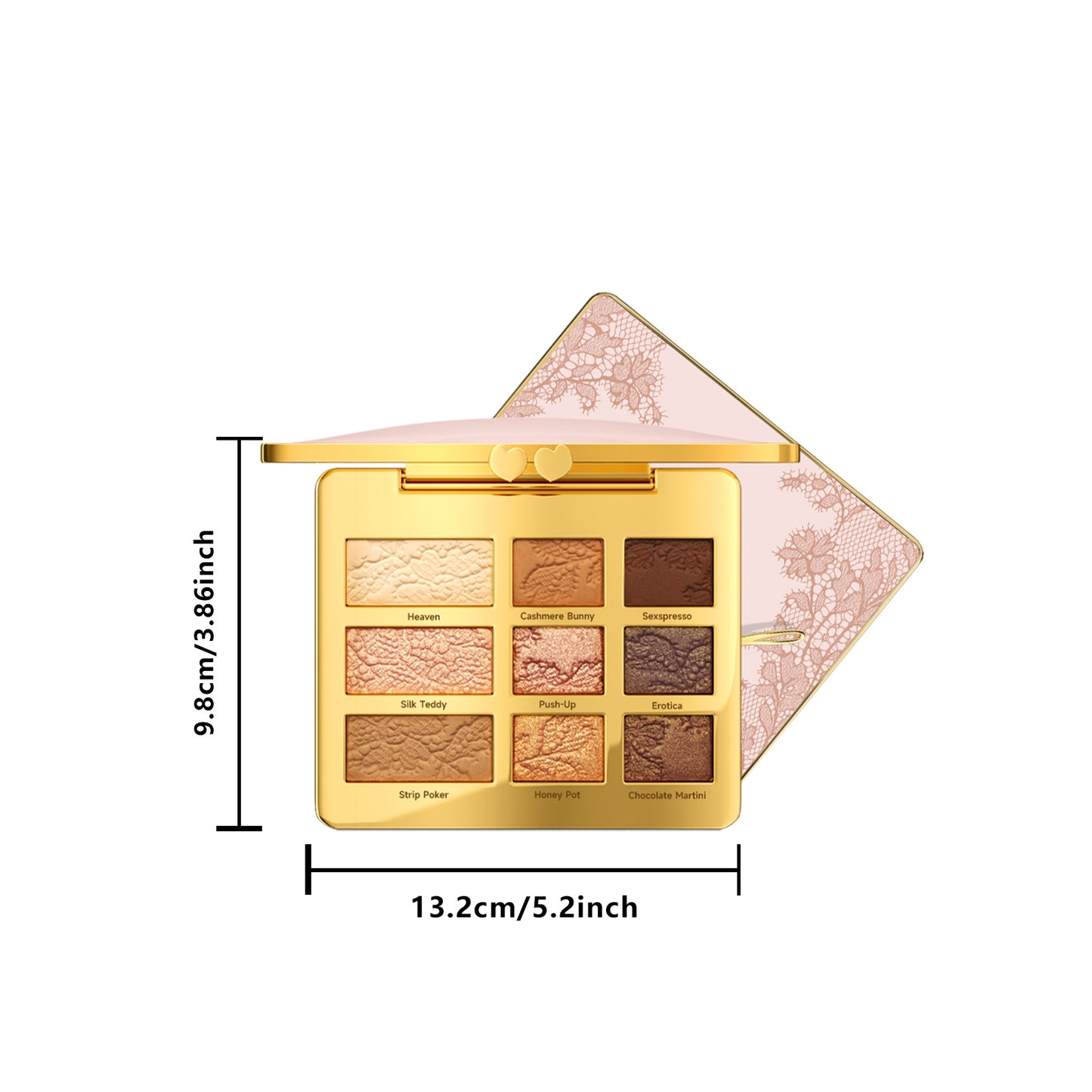 9-Color Nude Glam Eyeshadow Palette – Waterproof, Smooth & Long-Lasting Finish