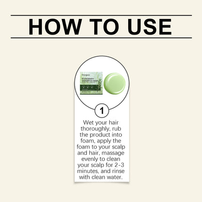 Champú de romero Hoegoa: para un cabello más grueso y saludable (60 g)