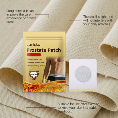 Patchs Laniska pour le soin de la prostate – Patchs chauffants doux pour le bien-être corporel et le confort quotidien (8 pièces)