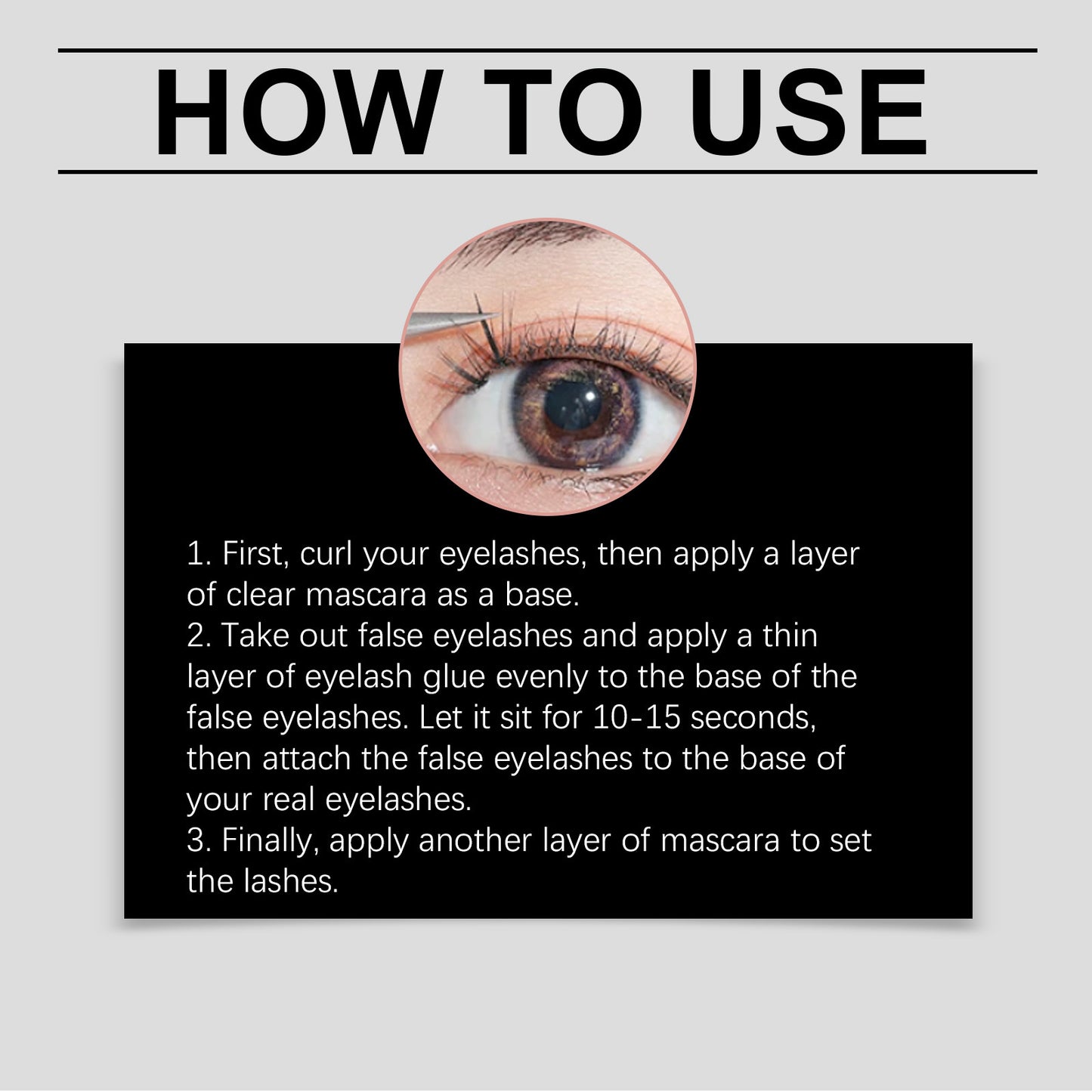 Zephoco Gentle Lash Bond Glue – Quick-Dry & Long-Lasting False Eyelash Adhesive