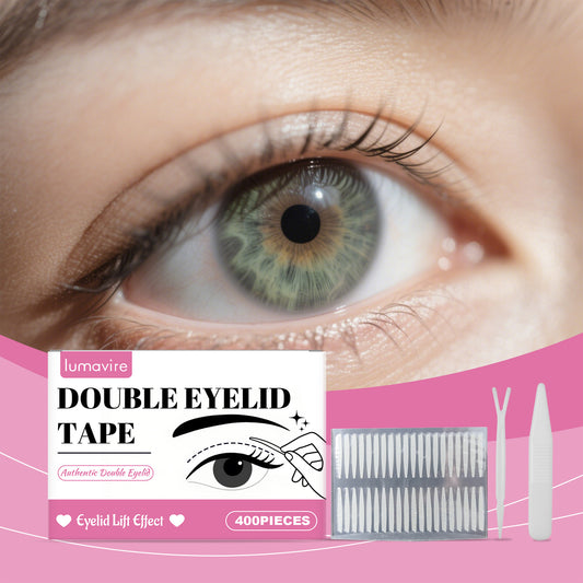Bandes adhésives pour double paupière Lumavire – Invisibles, longue durée et respectueuses de la peau (400 pièces)