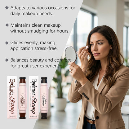 Dúo de sellos delineadores de ojos: set de maquillaje de ojos alados fácil