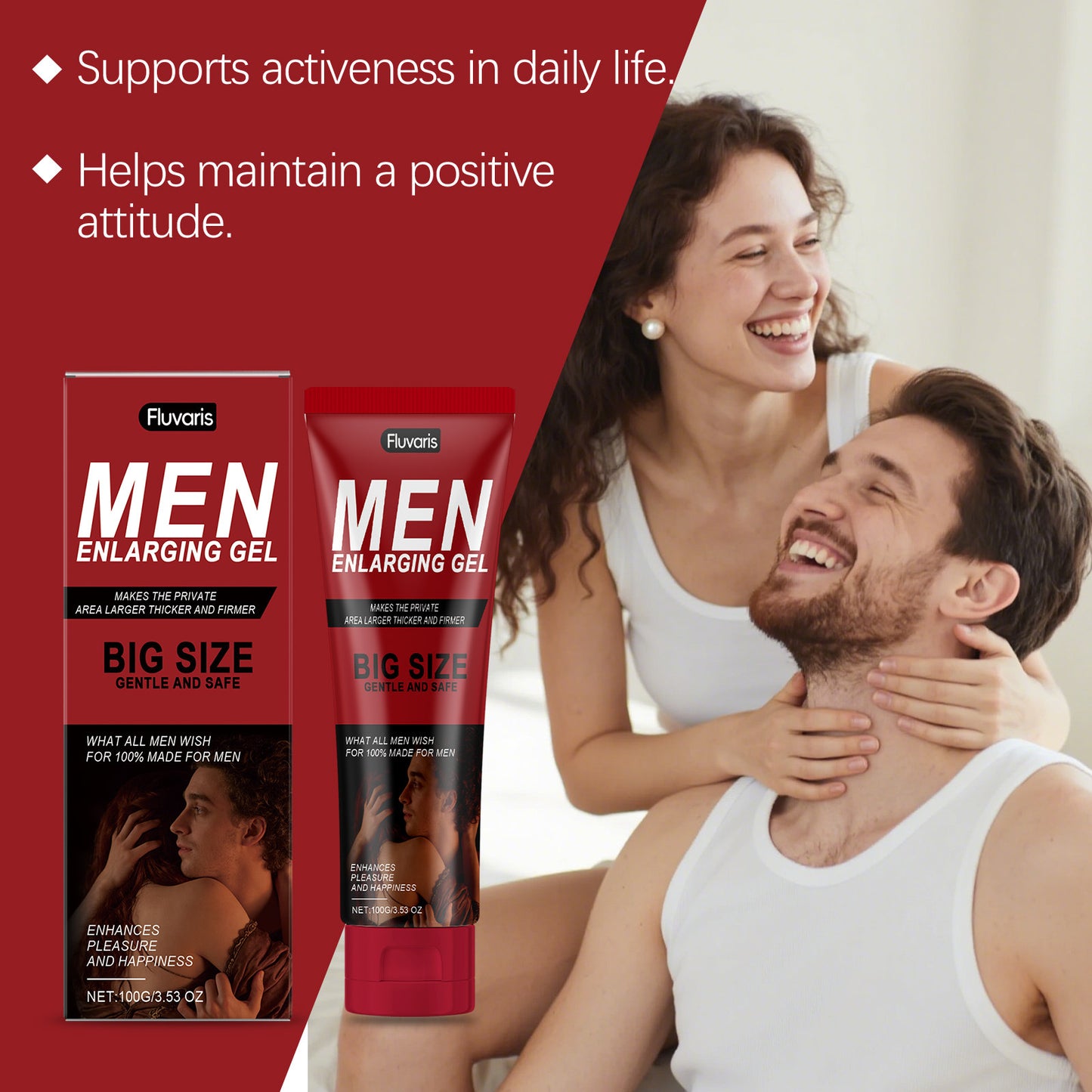 Fluvaris Mens Intimate Care Gel Lightweight Hydrating Body Care 100g