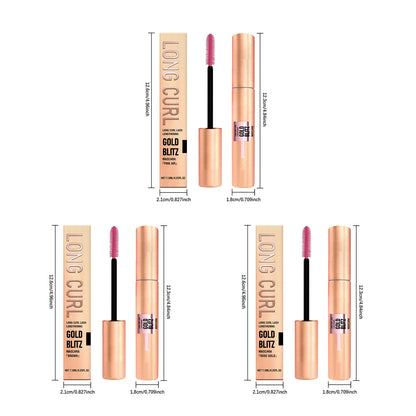 Zephoco Gold Blitz Lightweight Mascara – Buildable Lash Definition & Shimmer Finish