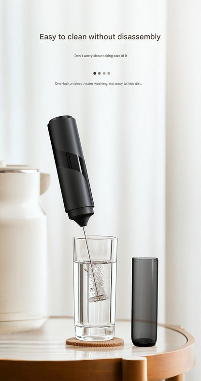 Portable Electric Milk Frother – Handheld Coffee Foamer & Egg Beater for Home Use