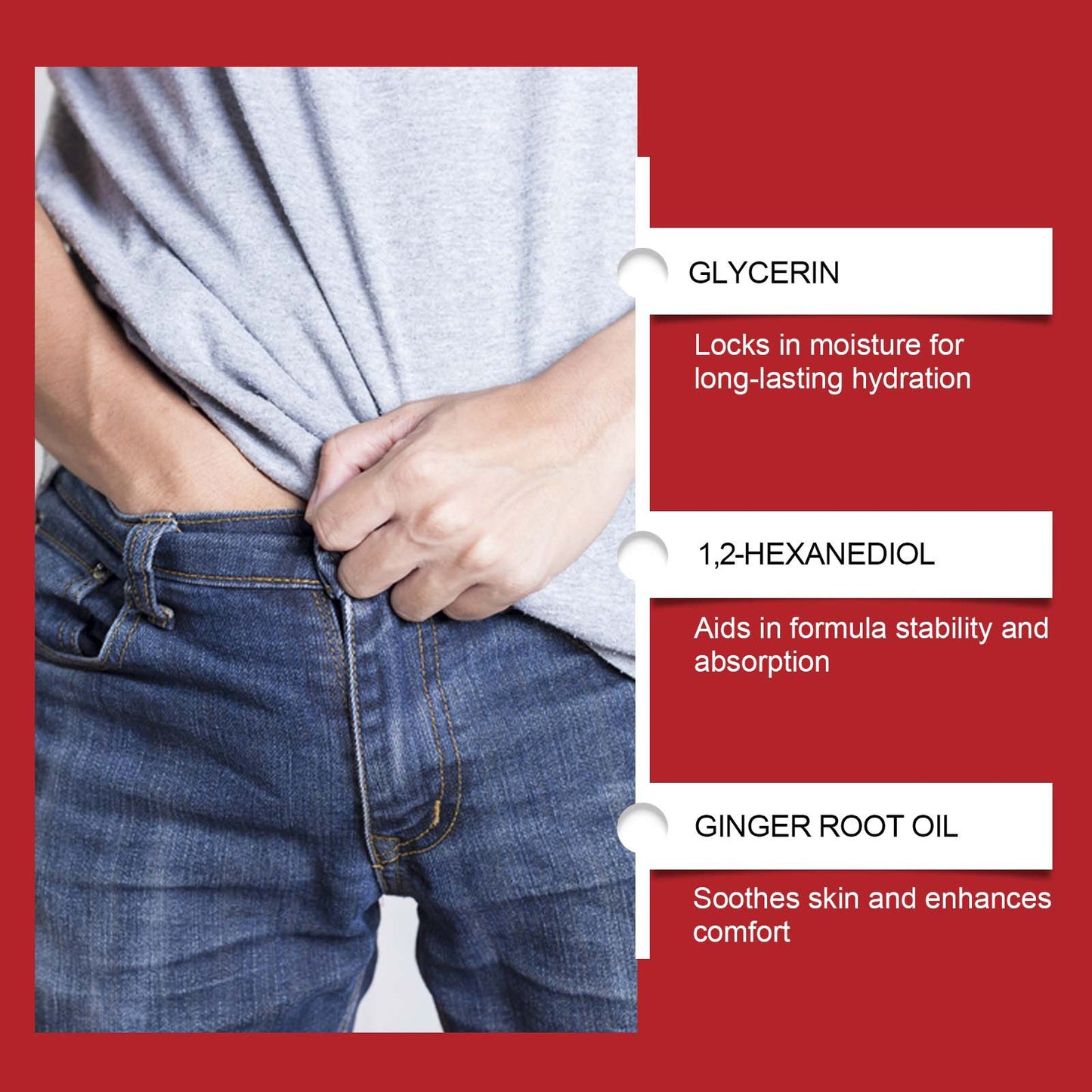 North Moon Maca Men’s Massage Oil – Lightweight Hydrating Intimate Care Oil • Fast Absorbing • Non-Greasy (10ml)