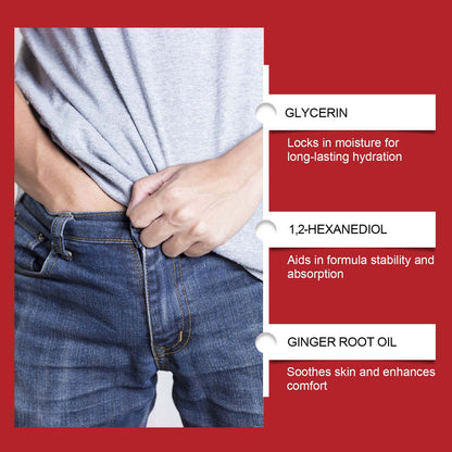 North Moon Maca Men’s Massage Oil – Lightweight Hydrating Intimate Care Oil • Fast Absorbing • Non-Greasy (10ml)