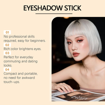 Zephoco Waterproof Eyeshadow Stick – Long-Lasting Shine, Smooth Application & Eye-Enhancing Effect
