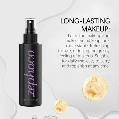 Zephoco Hydrating Pre-Makeup Setting Spray – Lightweight Makeup Prep & Refresh Mist