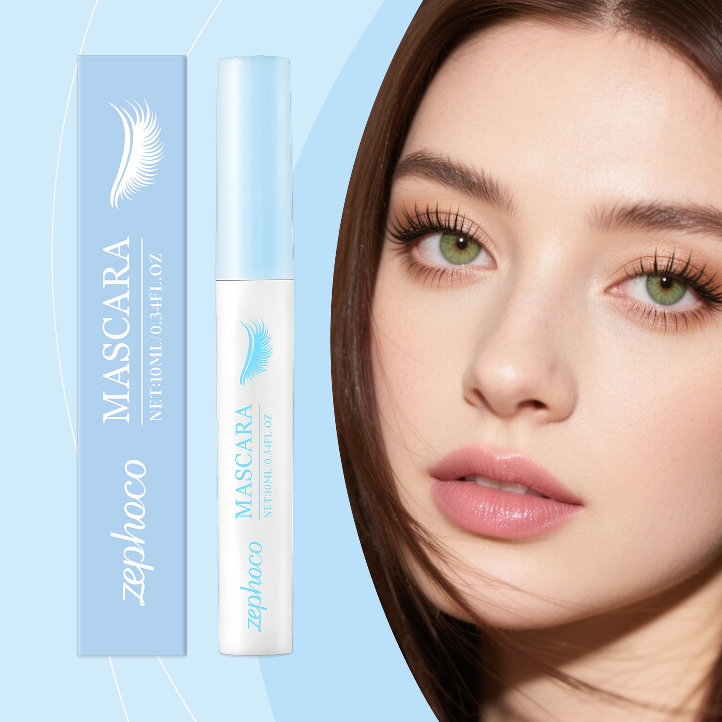 Zephoco Everyday Volumizing Mascara – Smooth, Even-Coating & Natural Lift Effect