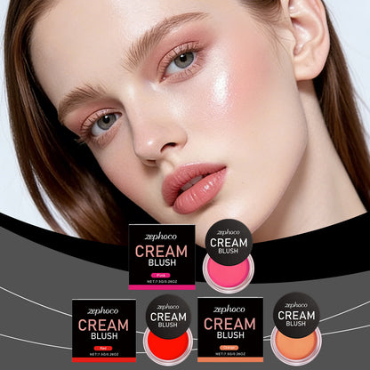 Zephoco Cream Blush – Lightweight Buildable Cream Blush with Smooth Color Payoff