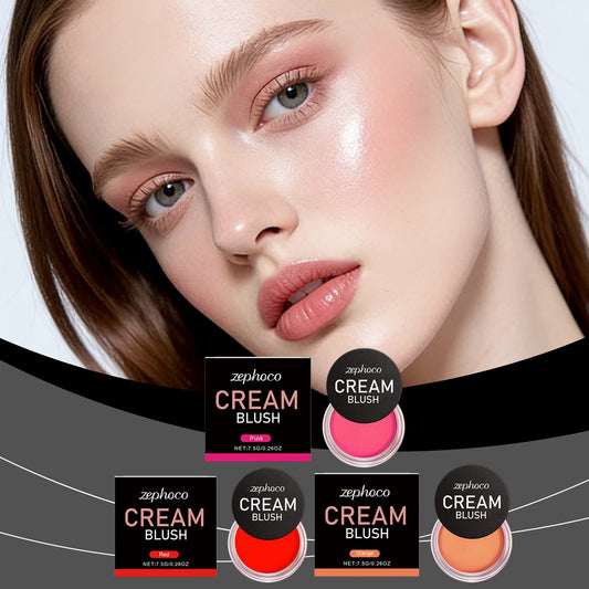 Zephoco Cream Blush – Lightweight Buildable Cream Blush with Smooth Color Payoff