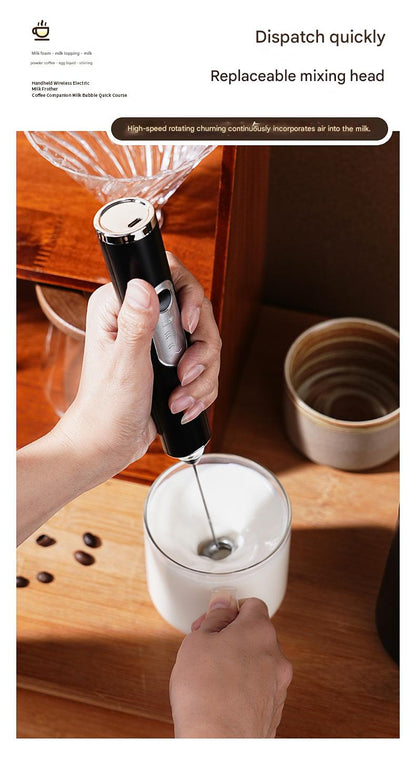 Rechargeable Handheld Milk Frother – Electric Coffee Foamer & Egg Beater for Home Use